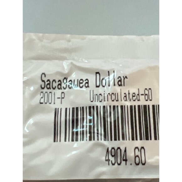 2001-P Sacagawea Dollar Coin Uncirculated-60 In Original Packaging NEW - Picture 2 of 3